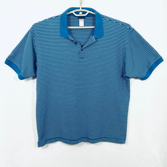 Patagonia Organic Cotton Striped Polo - XL - Picture 1 of 5
